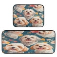 thumbnail image 2 of Kitchen Rugs and Mats【2 PCS】Non Skid Dogs and Flowers Creative Kitchen Mat, 2 of 7