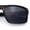 Matte Tortoise Frame - Black Lens, variant on SA106 Mens Polarized Flat Top Square Sunglasses Matte Finish Rectangular UV400 Anti Glare Driving Matte Tortoise Frame - Black Lens