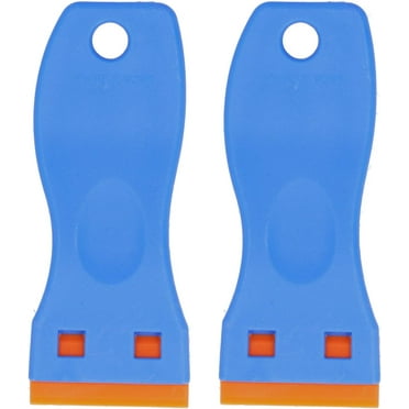 Plastic Blade Scraper, Putty Knives Blades, 2Pcs Cleaning Scraper for Auto Window Stickers Decals