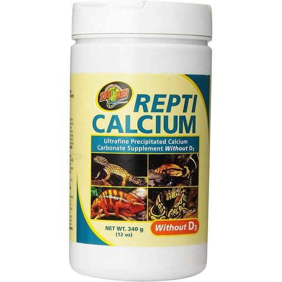 Zoo Med Repti Calcium without Vitamin D3 Reptile Supplement 12 oz - PDS-097612133127