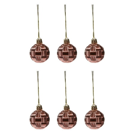 

Yesbay 1 Box Anti-deformed Christmas Balls Pendants Glitter Plastic Xmas Party Balls Ornaments Home Decor