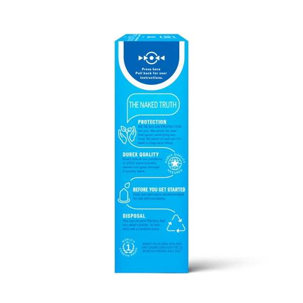 Durex Condom XXL Longer & Wider Natural Latex Condoms, Extra Wide Fit, 12 Count - Ultra Fine & Lubricated (Packaging May Vary)