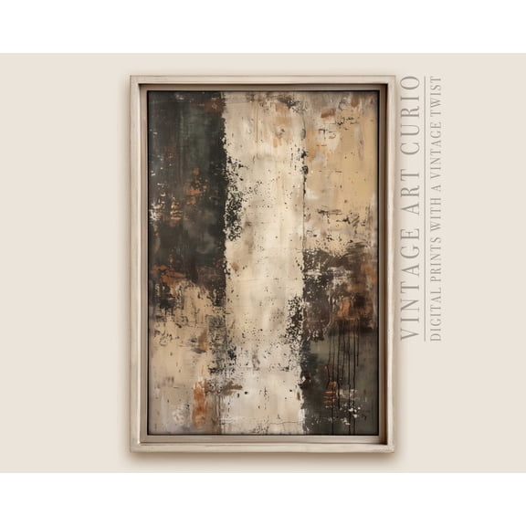 Wabi Sabi Abstract Print, Rustic Japandi Farmhouse Wall Art Home Decor #2852, 8x12 UNFRAMED