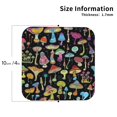 thumbnail image 3 of Disketp Bright Mushrooms Funny Coasters,6 Pcs Leather Coasters With Holder, Perfect Housewarming Hostess Gifts,Protect Furniture From Water Marks Scratch And Damage, 3 of 9