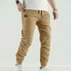 thumbnail image 1 of Pantalones largos para hombre, informales, a la moda, con cintura elástica, lisos, para exteriores, 1 of 6