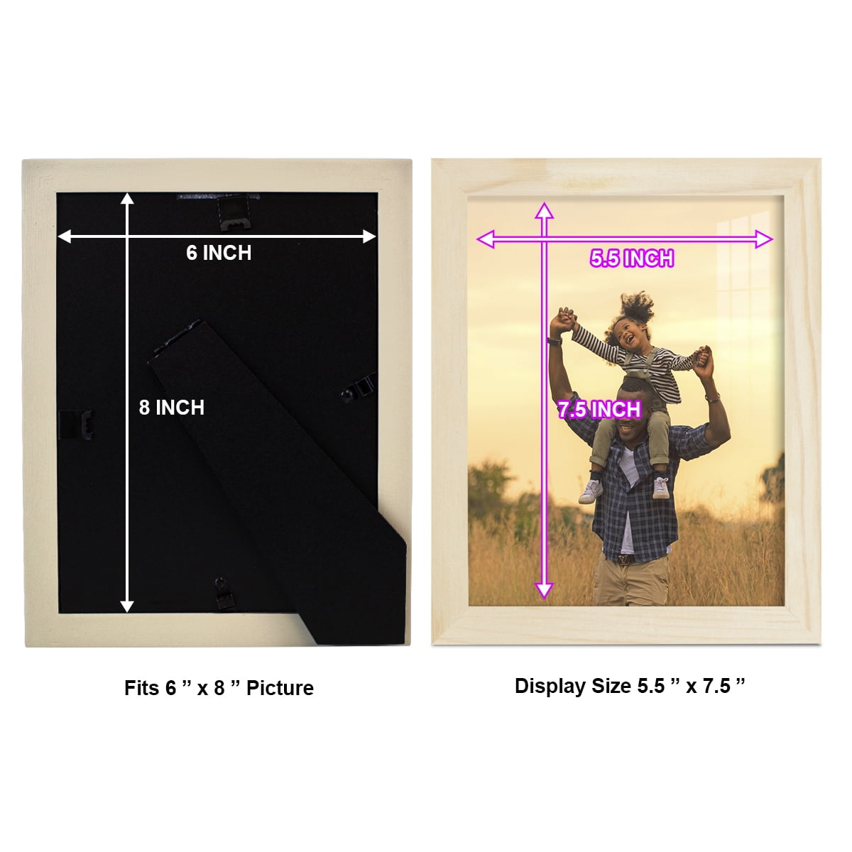 8x10 Wood Grain Picture Frame - Palo Santo