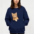 thumbnail image 3 of FUZHIQ Women Hoodie Pet Pouch Sweatshirt Cat Dog Carrier Hooded Sweatshirt Kangaroo Pocket Pullover for Small Pets, 3 of 9