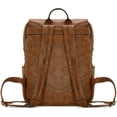 thumbnail image 4 of Mochila para portátil Montana West × Wrangler de cuero marrón, 4 of 6