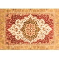 thumbnail image 1 of Ahgly Company Indoor Rectangle Abstract Orange Modern Area Rugs, 7' x 10', 1 of 4