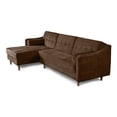 thumbnail image 3 of Sala Modular Sofá Cama Reversible Makora Velvet Chocolate Beehive Memory Foam Modelo Mondlak, 3 of 8