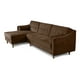 thumbnail image 3 of Sala Modular Sofá Cama Reversible Makora Velvet Chocolate Beehive Memory Foam Modelo Mondlak, 3 of 8
