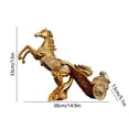 thumbnail image 3 of Metal Horse Carriage Wine Bottle Holder Decorative Wine Rack Stand for Home Bar, 3 of 6