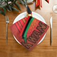 thumbnail image 2 of GZHJMY Kwanzaa Cloth Napkin Seven Candles Kitchen Dining Table Decor Festive for Gathering Party Favors Seasonal Winter New Year Present 6 Pack 20" × 20", 2 of 6