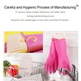 thumbnail image 3 of Myungjin (1 Pair) Reusable Waterproof Household Dishwashing Non-Slip Cleaning Rubber Gloves with Hang-Dry Hook ((X-Large)), 3 of 8
