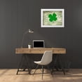 thumbnail image 3 of Grey, Jace 32x25 White Modern Wood Framed Museum Art Print Titled - Clover, 3 of 4