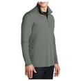thumbnail image 4 of Mens Long Sleeves PosiCharge Competitor Cadet Collar 1/4-Zip Polyester Pullover Grey Concrete Medium, 4 of 8