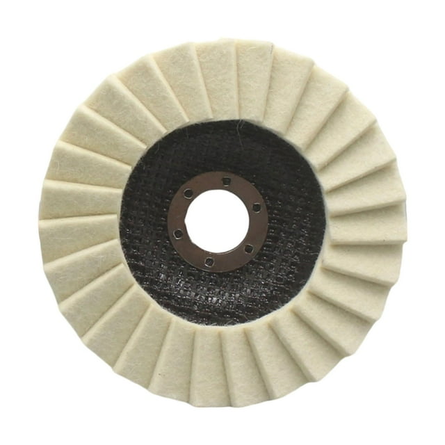 koolsoo Disque de Polissage en Laine Feutre Roue de Polissage Polyvalente Légère Tampon de Polissage Rond pour Voiture Verre Métal Pierre Meubles Type 125