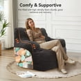 thumbnail image 3 of JESTOP Bean Bag Chairs, Tufted Soft Stuffed with Filler, Fluffy and Lazy Sofa, Cozy Chair for Bedroom Living Room Dorm Apartment, 3 of 6