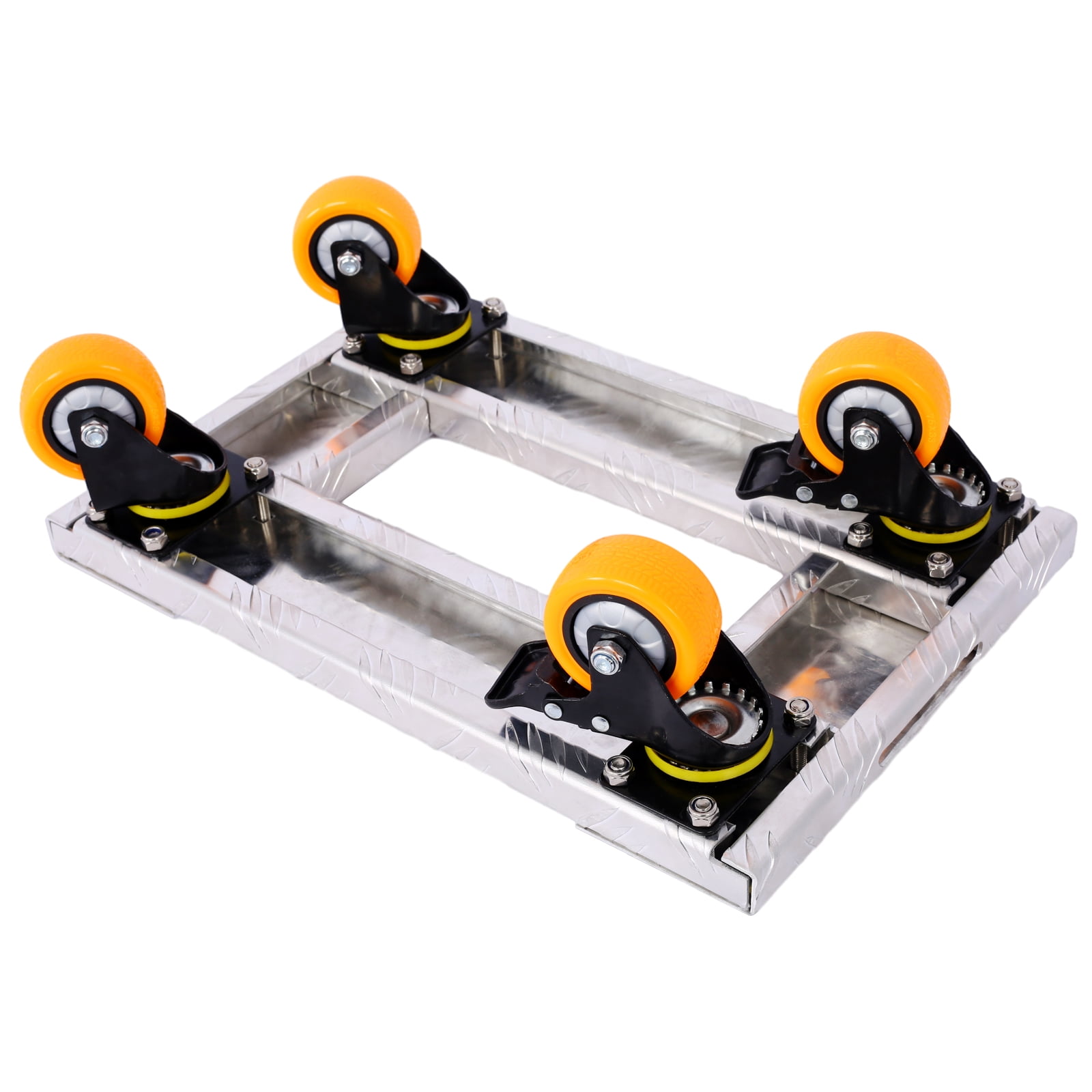 Olurrisa Movers Dolly Heavy Duty Furniture Dolly Trolley Cart 18''x12'' Aluminum Frame with 3'' TPU Professional Casters with Brake Option