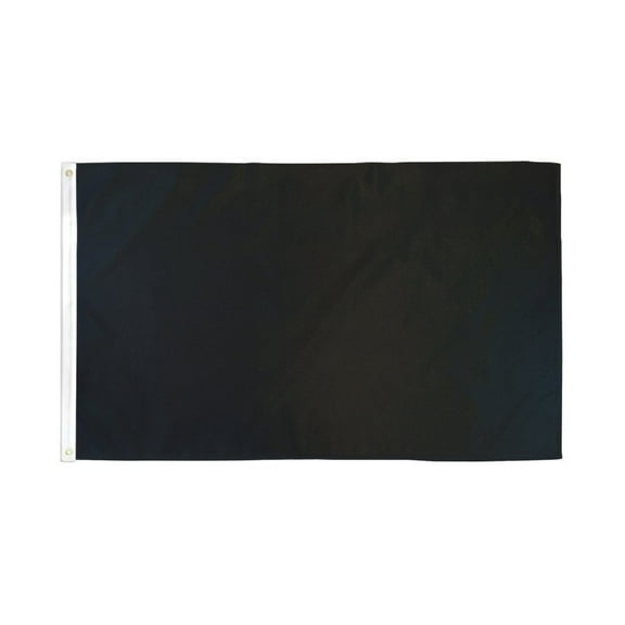 Black Solid Color Flag 2x3ft Poly