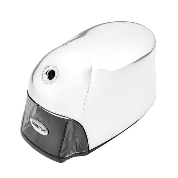 Bostitch Office QuietSharp Executive Heavy Duty Electric Pencil Sharpener, Colored-Pencil Compatible, Chrome