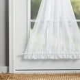 thumbnail image 3 of Mainstays Crushed Voile Single Door Curtain Panel, Semi-Sheer, White, 51" W x 72" L, 3 of 7