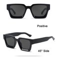 thumbnail image 4 of Trendy Square Sunglasses for Men Women Fashion Thick Rectangle Sun Glasses UV Protection Shades Designer Style, 4 of 11
