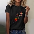 thumbnail image 2 of DHFJKG Women Casual Graphic Printed Tee Short Sleeve Crewneck T Shirt Loose Fit Summer Casual Blouses Trendy Tops, 2 of 4