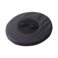 thumbnail image 2 of Cojín plegable para taburete, fundas para taburete, cojín redondo para asiento. Oxford Negro, 2 of 9