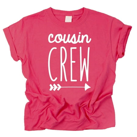 

Cousin Crew Arrow T-Shirts and Bodysuits for Baby and Toddler Boy and Girls Fun Family Outfits Vintage Hot Pink Shirt 5-6