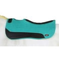 thumbnail image 4 of Horse 30" x 30" Western Contoured Wool Felt Close Contact Saddle Pad Teal 39121TL1, 4 of 5