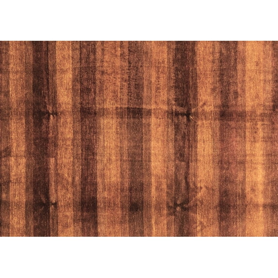 Ahgly Company Indoor Rectangle Abstract Brown Modern Area Rugs, 5' x 7'