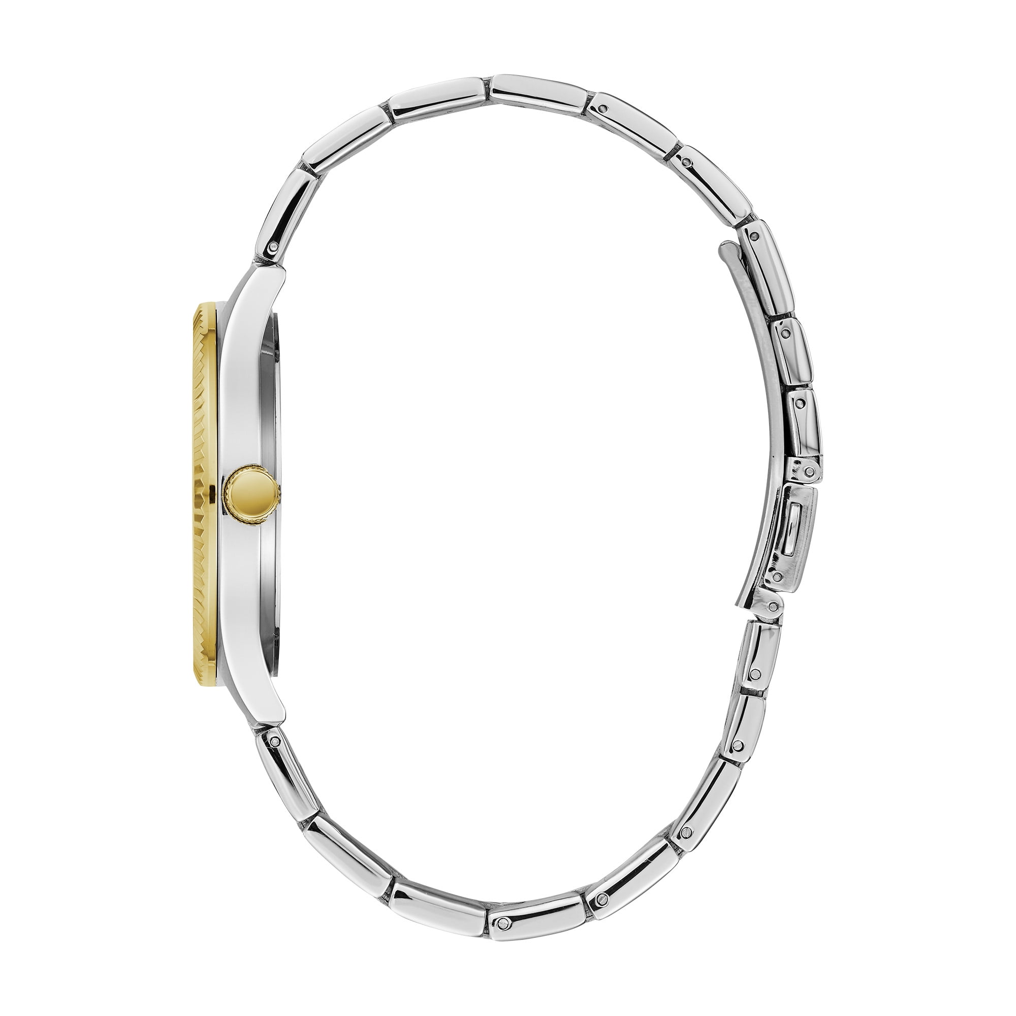 Caravelle Designed By Bulova Men's Coin Edge Gunmetal Stainless