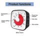 thumbnail image 3 of New Visual Countdown Timer, Oversize Classroom Visual Timer For Kids And Adults, Durable Mechanical Kitchen Timer Clock, 3 of 4