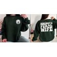 thumbnail image 3 of Somebody's Feral Wife Sweatshirt - Funny Wife Front and Back Sweater, Feral Wife Crewneck, 3 of 6