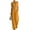 Yellow #010, variant on Women's Summer V-Neck Wide-Leg Jumpsuits, Batwing Sleeve Ruched Waist Maxi Jumpsuits, M