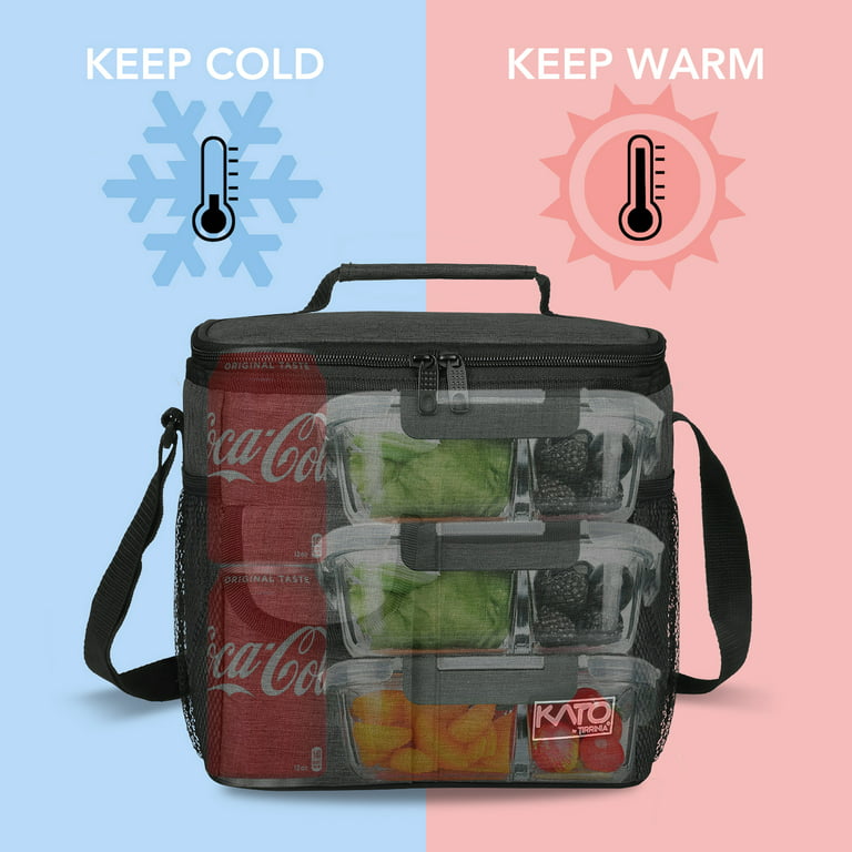For 6-8 Hours Leakproof Insulated Thermal Cooler Bag,Lunch Bag Boxes Tote  Container for Women Men Kids Girls,Adults 