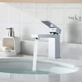 thumbnail image 4 of Proox Bathroom Single Hole Basin Tap Lever Sink Chrome Vessel Faucet Brushed Gold Brushed, 4 of 5