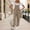 Khaki, variant on Daolelai Women's Long Casual Loose Bib Pants Overalls Loose Jumpsuit with Pockets