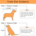 thumbnail image 6 of Juiluna Sliding Barn Door Dog Crate Furniture 37" x 25.6" x 28.3"H, Vintage, 6 of 9