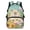 Cartoon Capybara & Floral Print, variant on Uourmeti Blue Wolf Galaxy 17 Inch Backpack for Kids, Polyester Lightweight Portable School Backpack for Outdoor