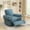 Sky Blue, variant on Harper & Bright Designs Convertible Chaise Lounge Indoor, Chenille Manual Recliner Single Sofa, Accent Chair with Adjustable Backrest for Living Room, Mint Green