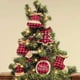 thumbnail image 4 of Adornos Navideños Para Árbol, 8 Piezas, Rojo, Negro, Búfalo, Cuadros, Costura, Arpillera, Adornos Colgantes Jormftte WMZY-860, 4 of 6