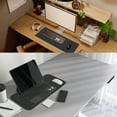 thumbnail image 7 of Uxcell 31.5" x 15.7" Large Felt Desk Pad Protector, Non-Slip Desk Mat Full Table Mouse Pad Keyboard Mats for Laptop Computer Writing Desk Table Gaming Home, Black, 7 of 7