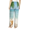 thumbnail image 3 of Bingfone Pajamas For Women,Starfish In Beach Pajama Pants With Pockets-Medium, 3 of 9