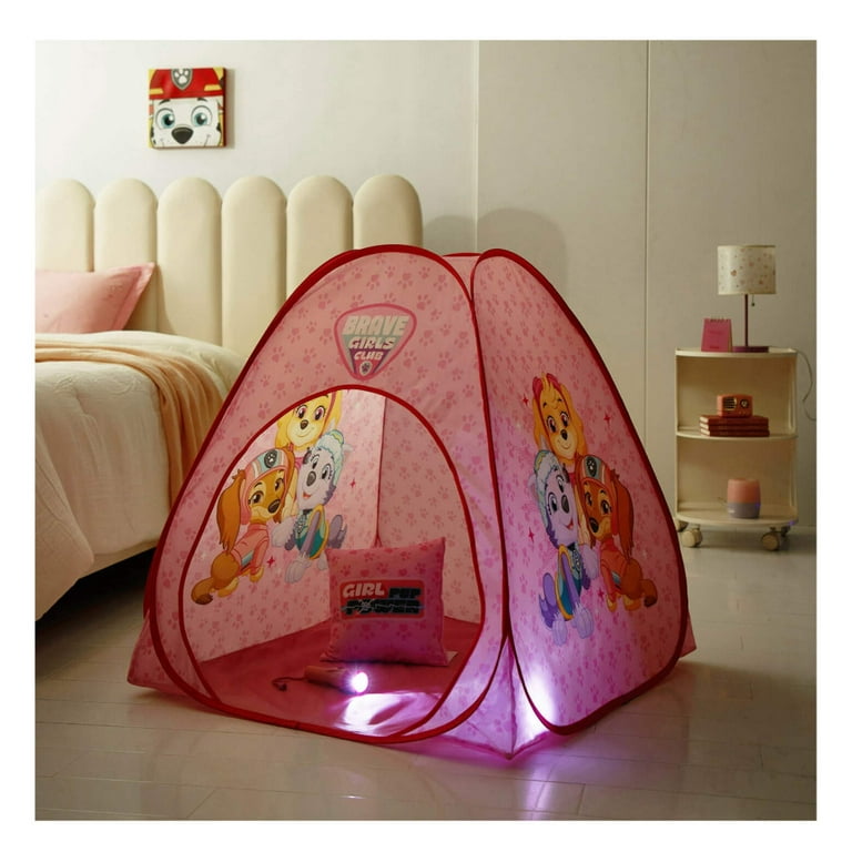 Paw Patrol Kids Indoor Adventure Pop Play 3pc Tent Set with Pillow