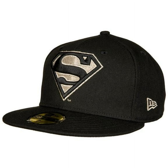 813893-77-8fitted  Silver Symbol New Era 59 Fifty Fitted Hat, Black - Size 7.87 Fitted