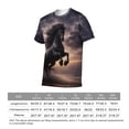 thumbnail image 6 of LAOLIUSN Mens Animal Graphic T-Shirt Funny Horse Short Sleeve Tee Tops S-4XL, 6 of 7
