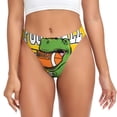 thumbnail image 1 of Balery T-Rex Playing Football Tangas de Algodón para Mujer con Estampado – Ropa Interior Sexy, Transpirable, G-string-XX-Large, 1 of 6