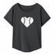 thumbnail image 1 of Camiseta para mujer Verano Tops Moda Cuello Redondo Camiseta para Mochilero Viajar XL, 1 of 8